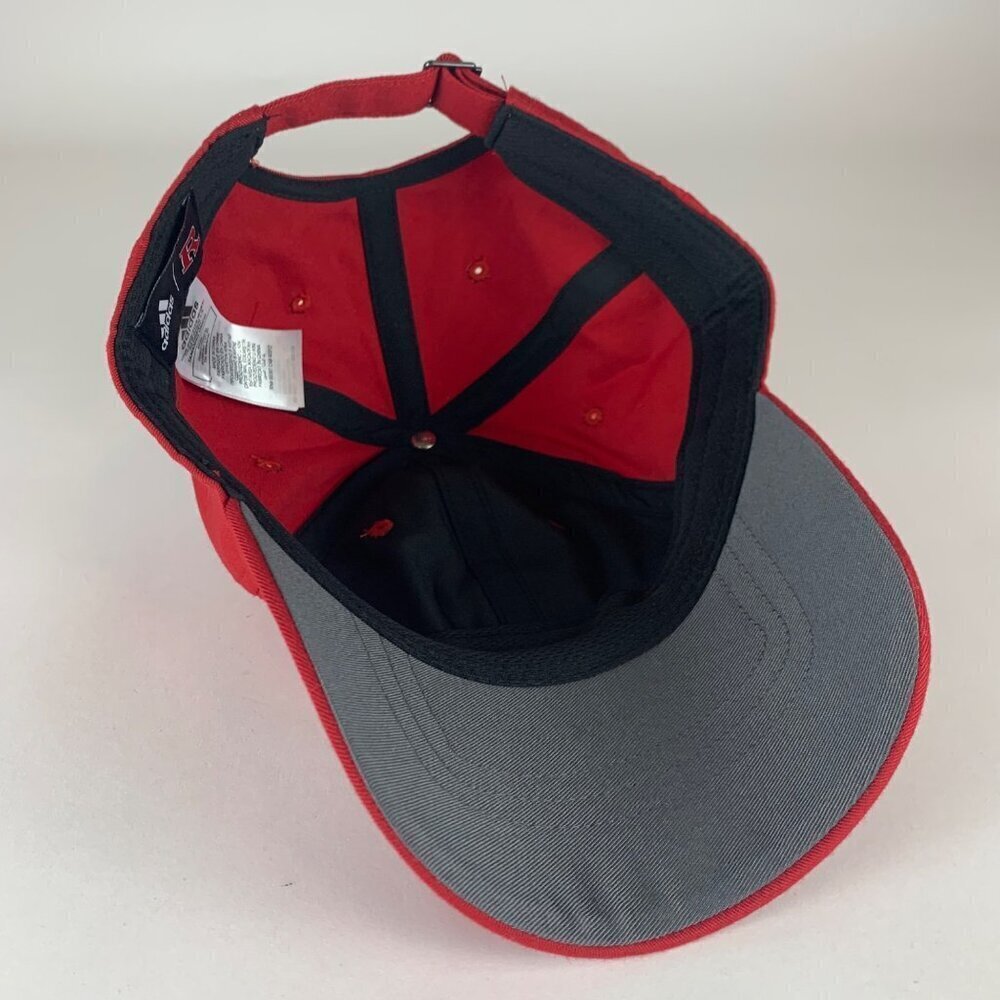 Rutgers Scarlet Knights NCAA Red Adidas Relaxed Fit Strapback Adjustable Hat - Picture 4 of 5